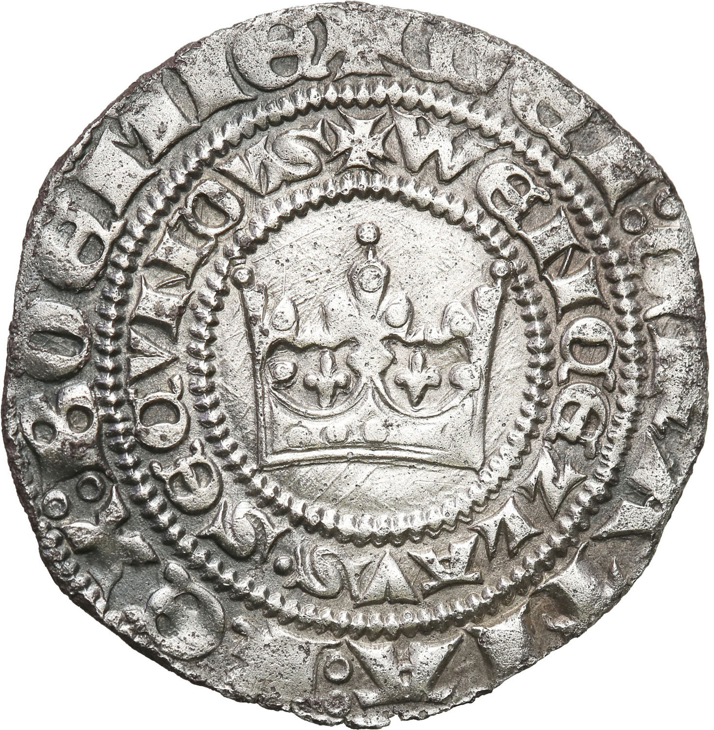 Polska/Czechy Wacław II. 1300-1305. Grosz praski, Kutna Hora